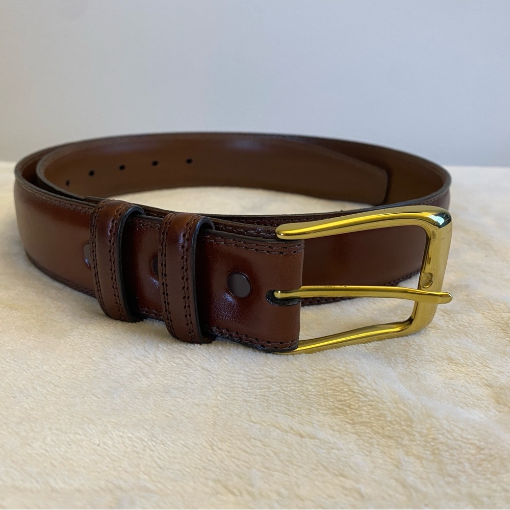 Dark Brown Ben Silver Charleston 55077 Belt Size 32